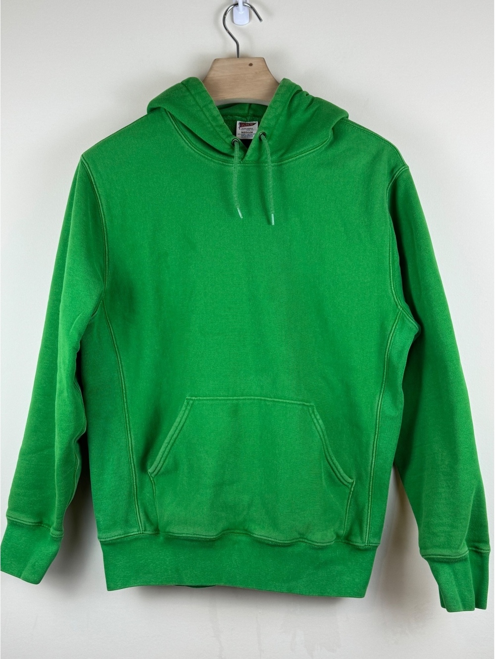 J.Crew Heritage 14 oz Heavyweight Fleece Hoodie Green Men's M